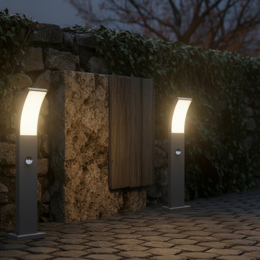Brilagi - ARCELO LED Outdoor Lamp with Sensor, 9 W / 230 V, 50 cm, IP44