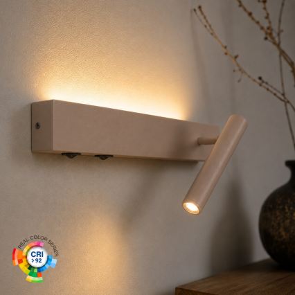 BRILAGI - ARLIX LED Wall-Mounted Spotlight LED/3W/230V + LED/7W, Beige, CRI 90
