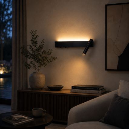 BRILAGI - ARLIX LED wall-mounted spotlight LED/3W/230V + LED/7W black CRI 90