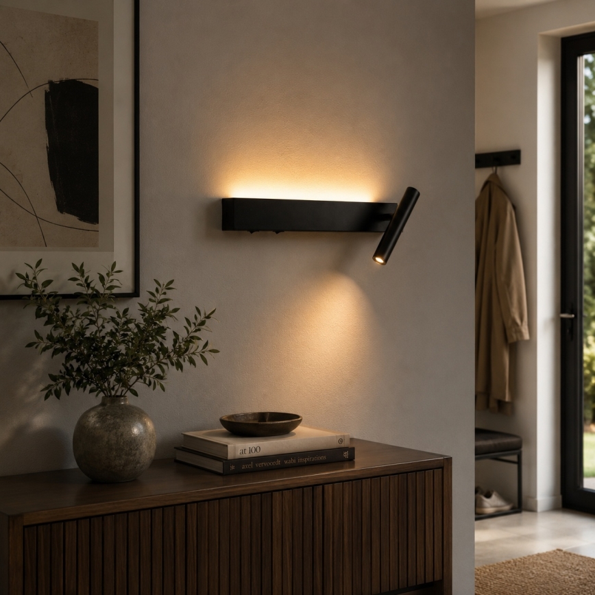 BRILAGI - ARLIX LED wall-mounted spotlight LED/3W/230V + LED/7W black CRI 90