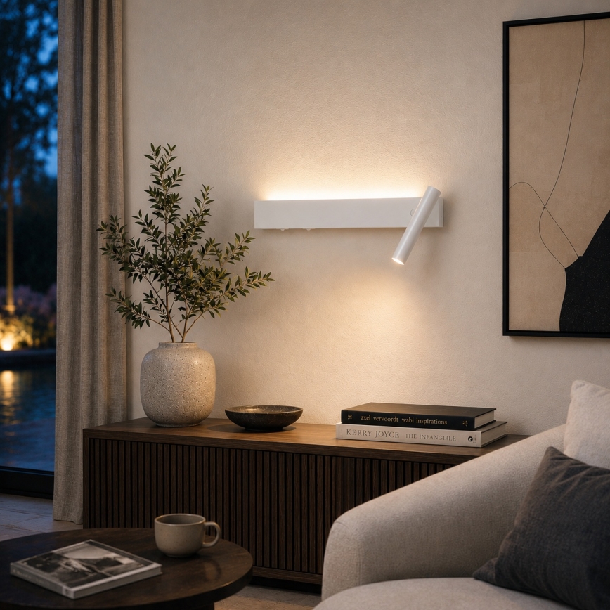 BRILAGI - ARLIX LED Wall Spotlight LED/3W/230V + LED/7W, White, CRI 90
