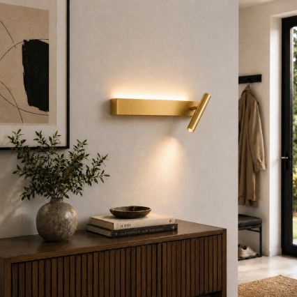 BRILAGI - ARLIX Wall-mounted LED Spotlight LED/3W/230V + LED/7W, Gold, CRI 90