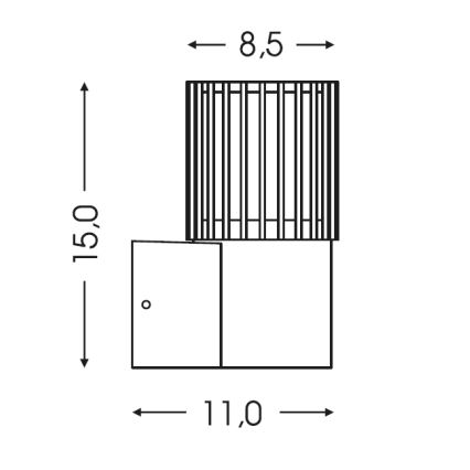 BRILAGI - ARMOR Outdoor wall light 1xGU10/35W/230V IP44 brown