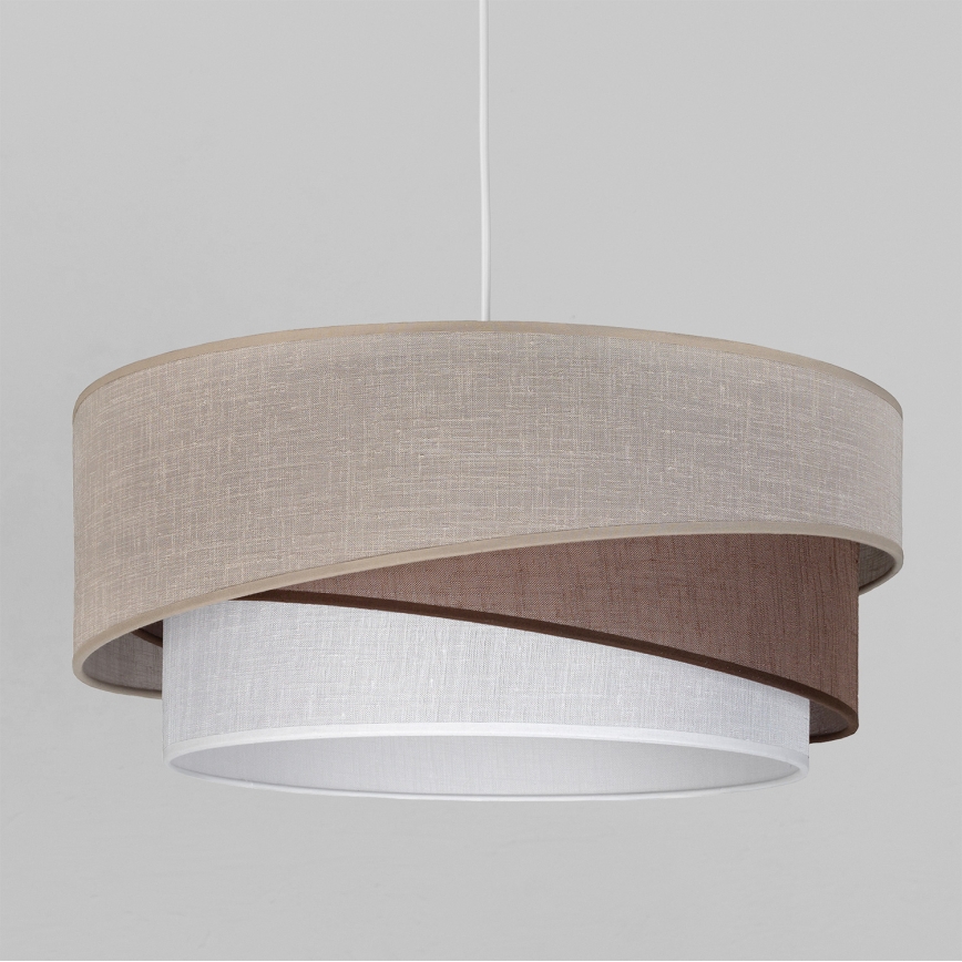 Brilagi - ARROW cable-hung pendant light 1xE27/60W/230V Ø 45 cm beige/brown/white