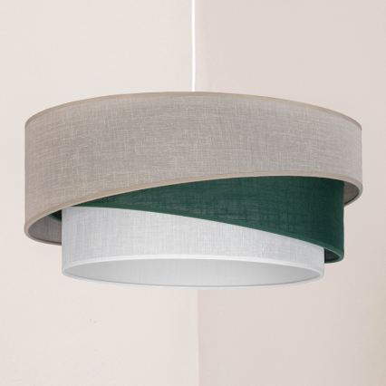 Brilagi - ARROW Cable Pendant Lamp 1xE27/60W/230V Ø 45 cm beige/green/white