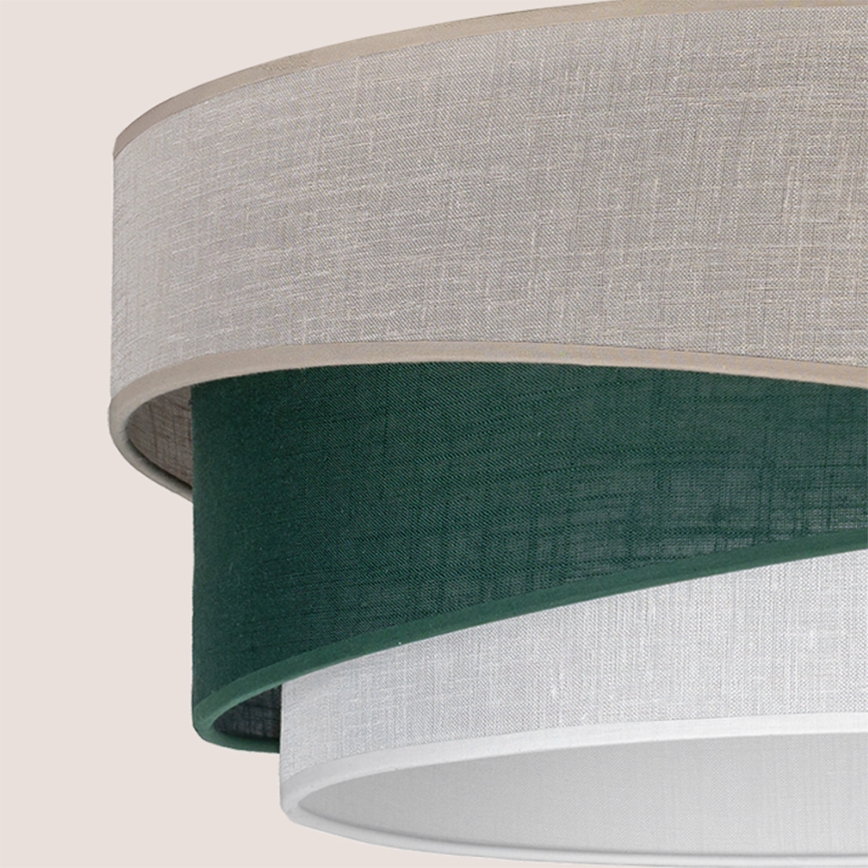 Brilagi - ARROW Cable Pendant Lamp 1xE27/60W/230V Ø 45 cm beige/green/white