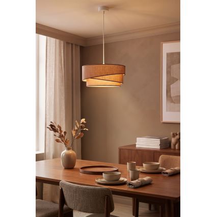 Brilagi - ARROW cord pendant 1xE27/60W/230V Ø 45 cm brown