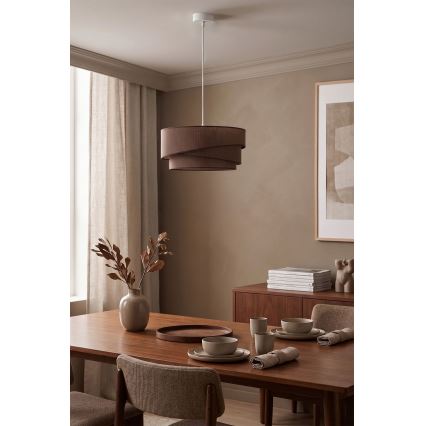 Brilagi - ARROW cord pendant 1xE27/60W/230V Ø 45 cm brown