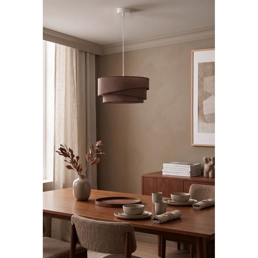 Brilagi - ARROW cord pendant 1xE27/60W/230V Ø 45 cm brown