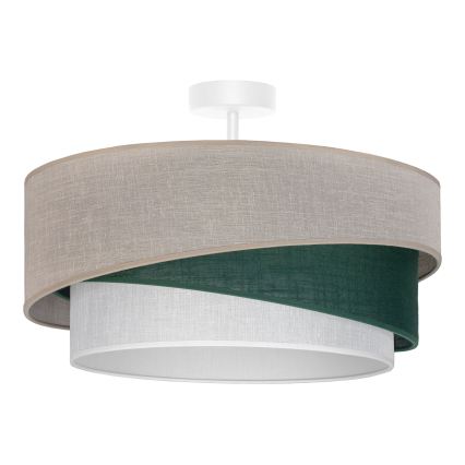 Brilagi - ARROW Flush-Mount Ceiling Light 1x E27/60W/230V, Ø45 cm, Beige/Green/White