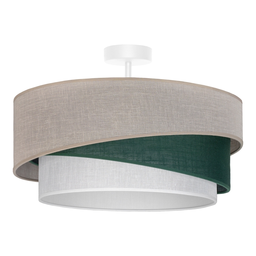 Brilagi - ARROW Flush-Mount Ceiling Light 1x E27/60W/230V, Ø45 cm, Beige/Green/White