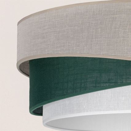 Brilagi - ARROW Flush-Mount Ceiling Light 1x E27/60W/230V, Ø45 cm, Beige/Green/White