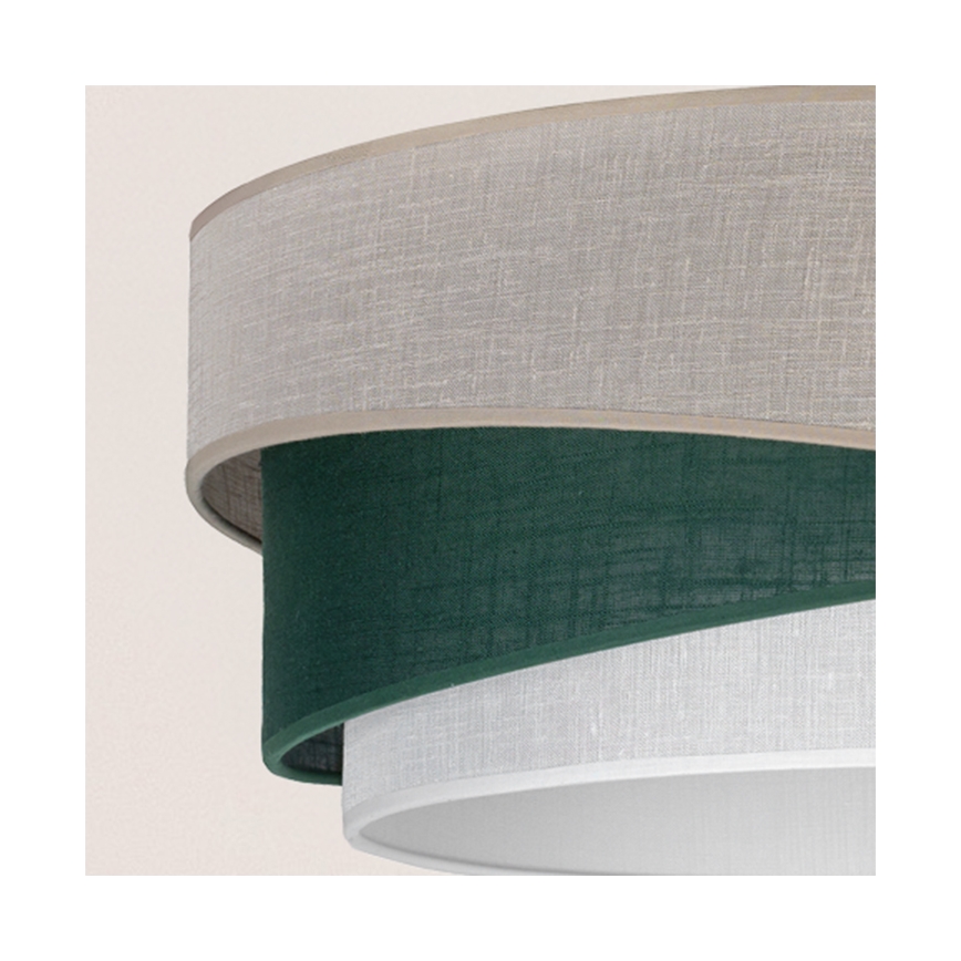 Brilagi - ARROW Flush-Mount Ceiling Light 1x E27/60W/230V, Ø45 cm, Beige/Green/White