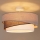 Brilagi - ARROW Flush-Mount Ceiling Light 1xE27/60W/230V Ø 45 cm Beige/Brown/White