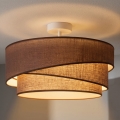 Brilagi - ARROW Flush-Mount Ceiling Light 1xE27/60W/230V Ø 45 cm Brown