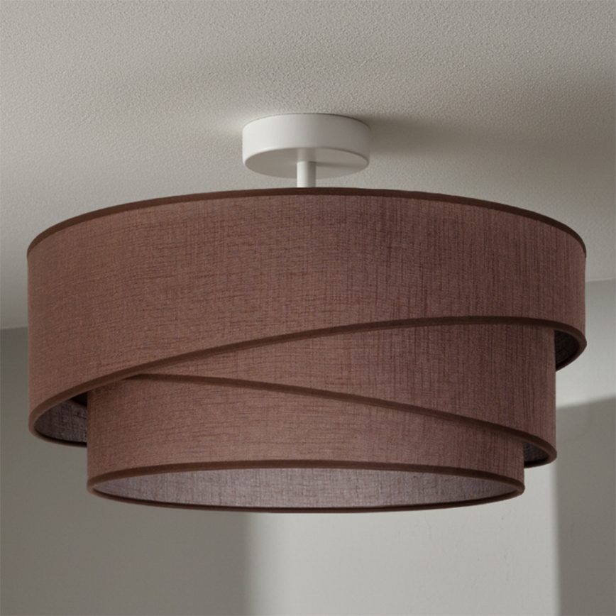 Brilagi - ARROW Flush-Mount Ceiling Light 1xE27/60W/230V Ø 45 cm Brown
