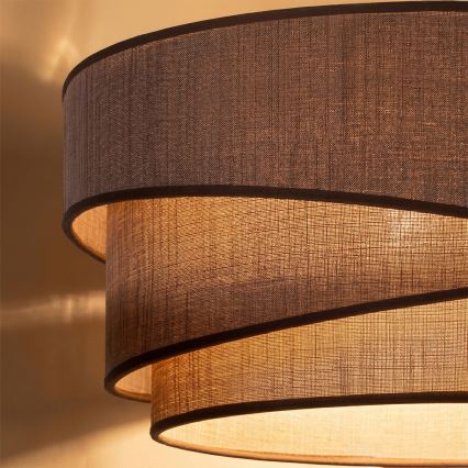 Brilagi - ARROW Flush-Mount Ceiling Light 1xE27/60W/230V Ø 45 cm Brown