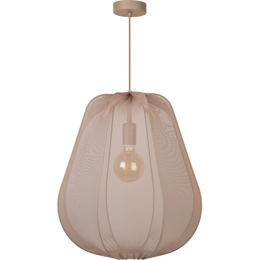 Brilagi - ARVEN LED pendant lamp on cable 1xE27/8W/230V, diameter 37 cm, beige