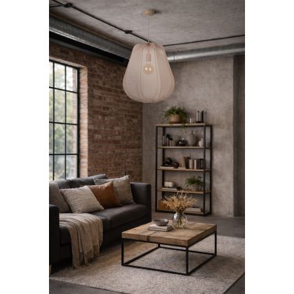 Brilagi - ARVEN LED pendant lamp on cable 1xE27/8W/230V, diameter 37 cm, beige