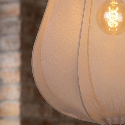 Brilagi - ARVEN LED pendant lamp on cable 1xE27/8W/230V, diameter 37 cm, beige