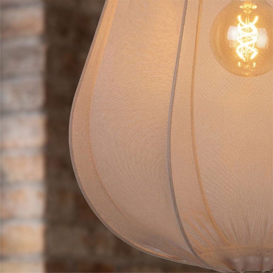 Brilagi - ARVEN LED pendant lamp on cable 1xE27/8W/230V, diameter 37 cm, beige