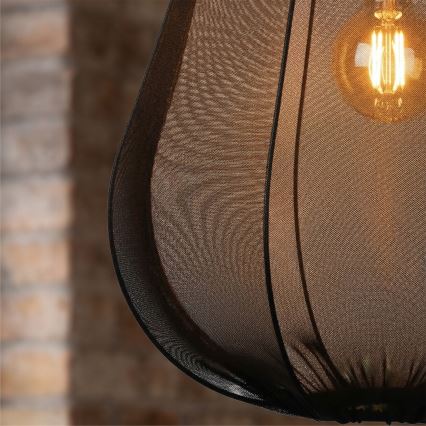 Brilagi - ARVEN LED pendant lamp on cable, 1xE27/8W/230V, Ø 37 cm, black