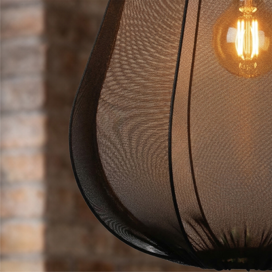 Brilagi - ARVEN LED pendant lamp on cable, 1xE27/8W/230V, Ø 37 cm, black