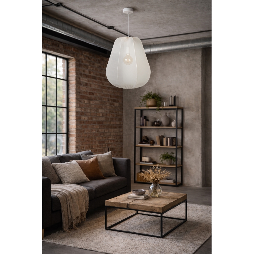 Brilagi - ARVEN LED Pendant on Cable 1xE27/8W/230V Ø 37 cm White