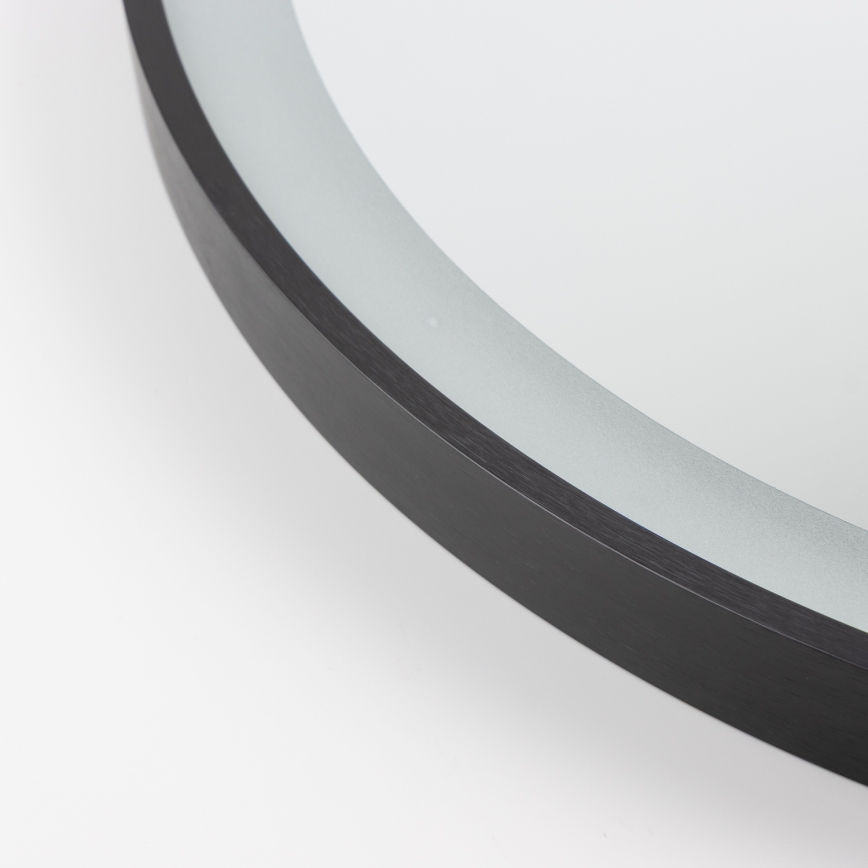 Brilagi - LED Bathroom Mirror ASTI LED/19W/230V Ø 60 cm Black IP44 CRI 90 Dimmable + CCT
