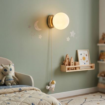 Brilagi - ASTRO Children's Wall Light 1xE14/15W/230V White