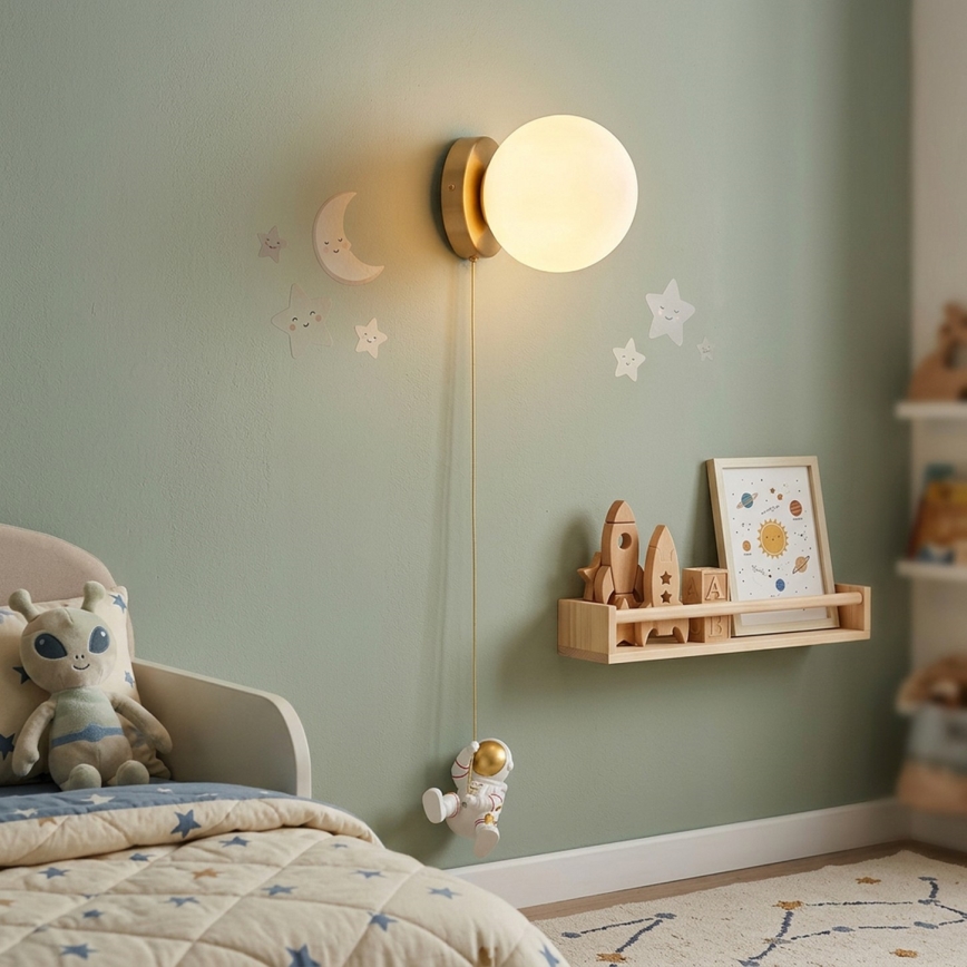 Brilagi - ASTRO Children's Wall Light 1xE14/15W/230V White