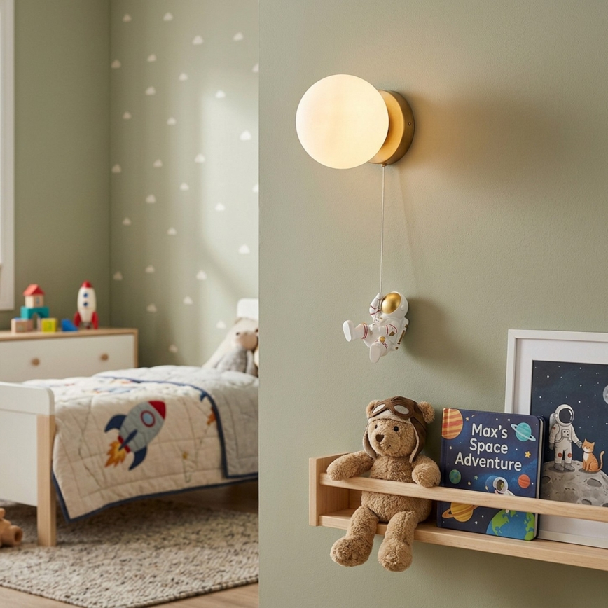 Brilagi - ASTRO Children's Wall Light 1xE14/15W/230V White