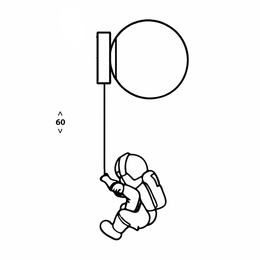 Brilagi - ASTRO Children's Wall Light 1xE14/15W/230V White