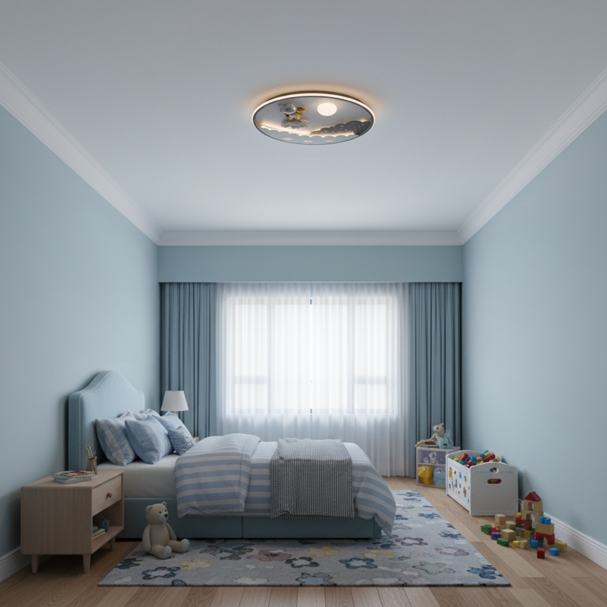 Brilagi - Dimmable LED Kids' Ceiling Light ASTRO 68W/230V 3000-6000K Ø 49 cm + Remote Control