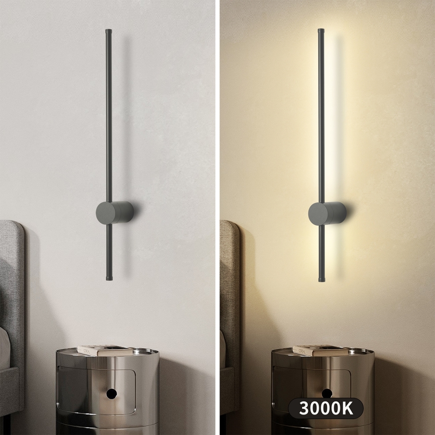 Brilagi - AURA LED Outdoor Wall Light 12W/230V 3000K IP54 65 cm Anthracite