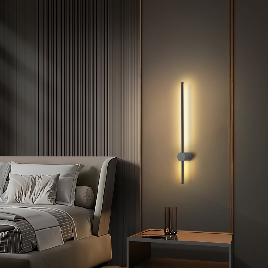 Brilagi - AURA LED Outdoor Wall Light 12W/230V 3000K IP54 65 cm Anthracite