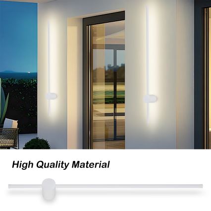 Brilagi - LED Outdoor Wall Light AURA LED/20W/230V 3000K IP54 97 cm White CRI 90