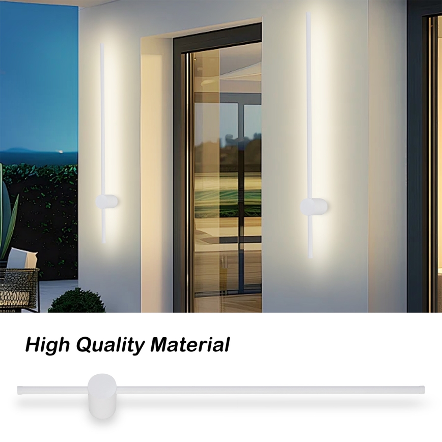 Brilagi - LED Outdoor Wall Light AURA LED/20W/230V 3000K IP54 97 cm White CRI 90