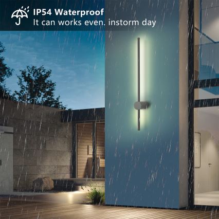 Brilagi - AURA LED Outdoor Wall Light LED/12W/230V 4000K IP54 65 cm Anthracite