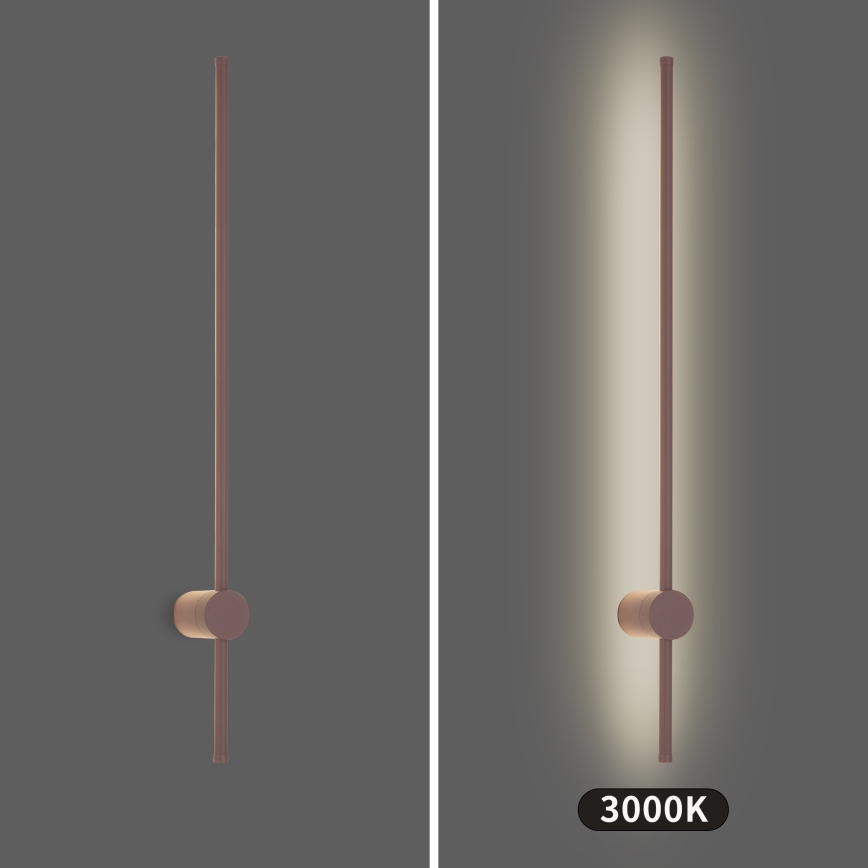 Brilagi - AURA LED Outdoor Wall Light 20W/230V 3000K IP54 97 cm brown CRI 90