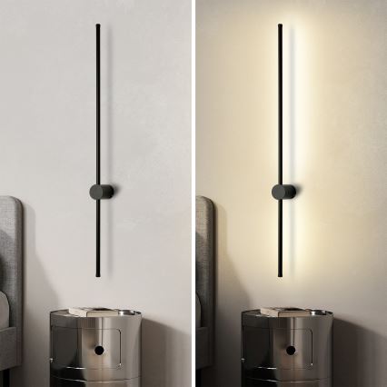 Brilagi - LED Outdoor Wall Light AURA LED/20W/230V 4000K IP54 97 cm Black