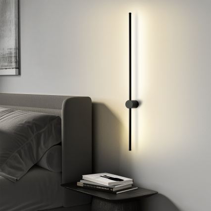 Brilagi - LED Outdoor Wall Light AURA LED/20W/230V 4000K IP54 97 cm Black