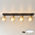 Brilagi - AURA LUX 4xGX53/30W/230V Spotlight Black/Gold