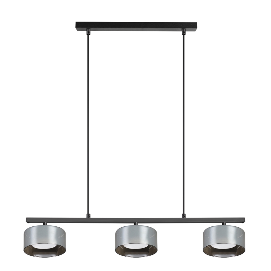 Brilagi - AURA LUX Cable Pendant 3xGX53/30W/230V Black/Smoked
