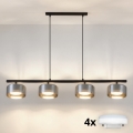 Brilagi - AURA LUX cable pendant light 4xGX53/30W/230V black/smoked