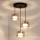 Brilagi - AURA LUX cable-suspended pendant light 3xGX53/30W/230V black/gold
