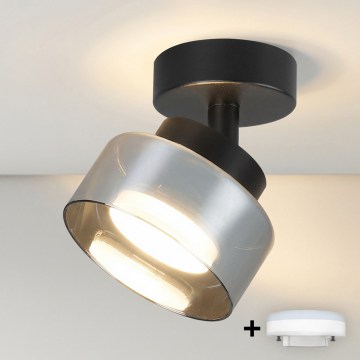BRILAGI - AURA LUX LED RGB+CCT Dimmable Spotlight 1xGX53/14W/230V 2700-6500K Wi-Fi Tuya Black/Smoked