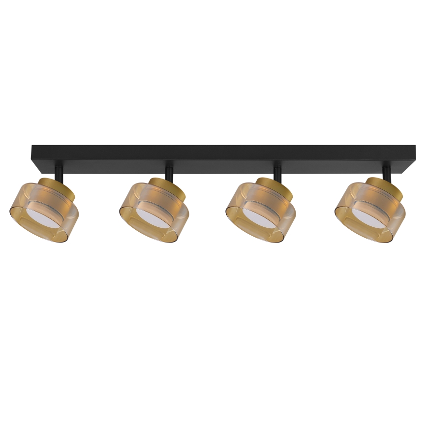 BRILAGI - AURA LUX LED RGB+CCT Dimmable Spotlight 4xGX53/14W/230V 2700-6500K Wi-Fi Tuya black/gold