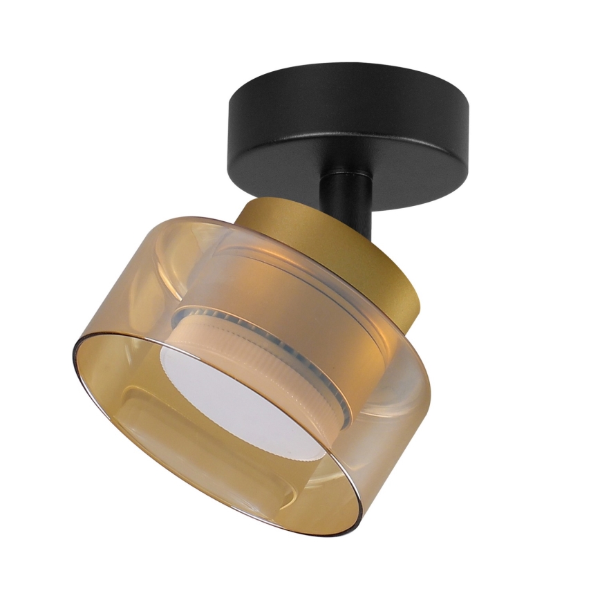 Brilagi - AURA LUX spotlight 1x GX53 (30W/230V), dia. 13 cm, black/gold