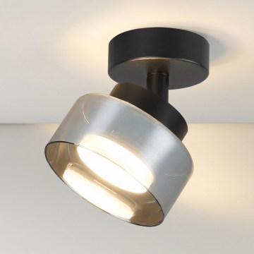 Brilagi - AURA LUX Spotlight 1xGX53/30W/230V Ø 13 cm Black/Smoked